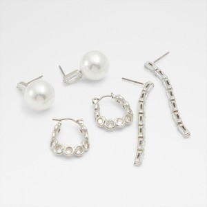 Aretes Aldo Banever Mujer Plateadas Multicolor | 106YODKRA
