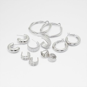 Aretes Aldo Carenalieta Mujer Plateadas | 609GUARHT