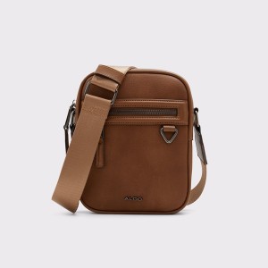 Bolsos Cruzados Aldo Iike Hombre Marrones | 651UXMPFL