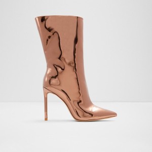 Botas de Tacon Aldo Silva Mujer Doradas | 134BAZOKM