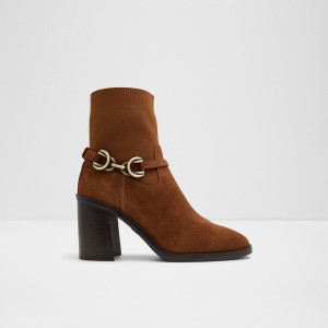 Botas de Tacon Aldo Wylaclya Mujer Marrones Oscuro | 168QZLDEX