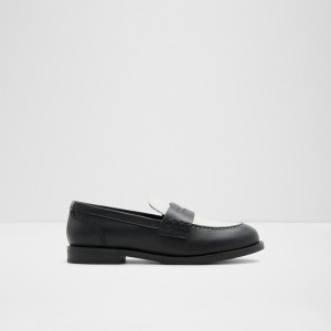 Mocasines Aldo Adibaen Mujer Negras Blancas | 509RJWZHG