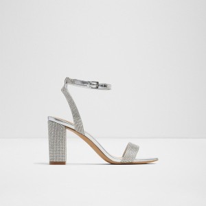 Sandalias Aldo Rhiannon Mujer Plateadas | 185VCGTZR