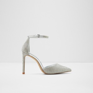 Tacones Aldo Derperla Mujer Plateadas | 654CHAVNI