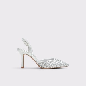 Tacones Aldo Eleonore Mujer Plateadas | 451RQVCXZ