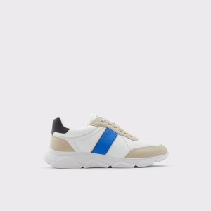 Zapatillas Aldo Murvaise Hombre Blancas Azul Marino | 301LMKBIS